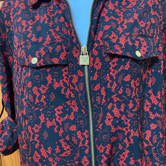 NWT Michael Kors lace print top - Picture 2 of 5